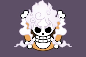 draw amazing custom one piece flag jolly roger