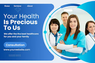 create a wordpress medical website or a healthcare website