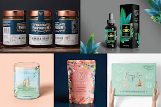 create box packaging design, box design, bag, product sleeve