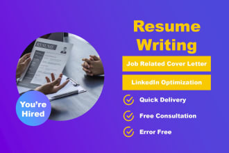 write executive resume, federal resume, cover letter and linkedin