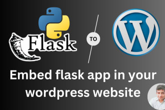 embed flask app in your wordpress website