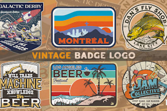do logo vintage badge illustrations for sticker and tshirt