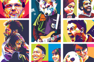 turn your photo into a beautiful wpap pop art portrait