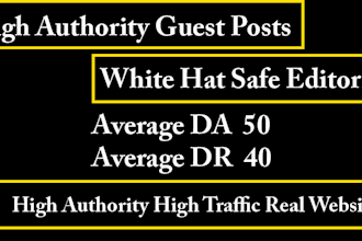 provide high authority guest post white hat SEO