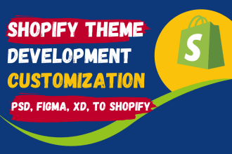 create a custom shopify theme of your choice for your shopify website