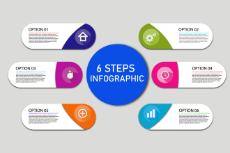 design infographic flowchart, diagram and illustration