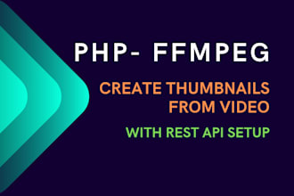 create a images from online video link in PHP