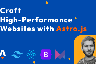 build astro js react website using tailwind CSS
