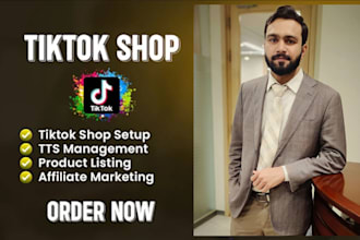 set up and manage your tiktok shop, add products for dropshipping, listing