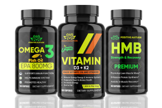 do attractive product label design with supplement label design