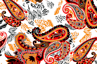 create today print paisley and texture pattern vector file