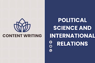 write articles on political science, international relations and current affairs