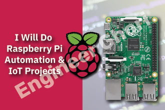 do arduino, raspberry pi, esp32 and nodered iot projects for you