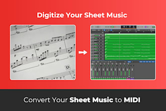 convert sheet music to midi or mp3