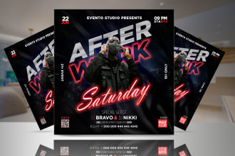 design event flyer design or poster design