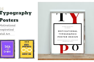 design minimalist inspirational typography posters