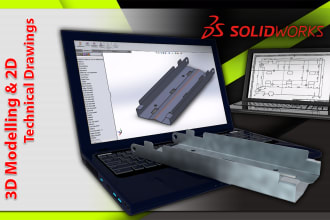 do 3d modelling, 2d technical drawings, cad simulations