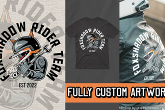 design custom t shirt artwork for brand and community merchandise
