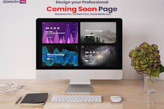 create a beautiful coming soon page in wordpress