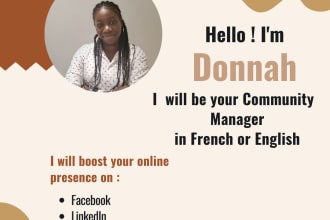 your community manager on facebook, instagram and linkedin