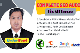 fix any cms website errors and audit using screaming frog SEO spider