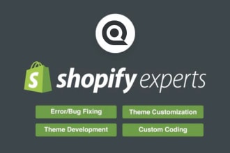 do shopify custom coding or fix bugs and customization