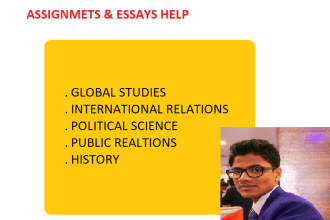 do history, global studies, international relations and political science tasks
