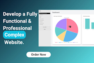 develop a fully functional and professional complex website