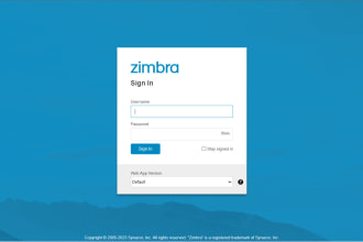 setup and configure zimbra mail server and troubleshooting