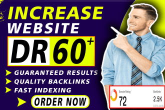 increase domain rating dr ahrefs 60 plus