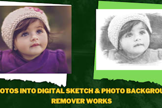 turn your photos into amazing  pencil art