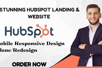 design stunning hubspot landing page, hubspot website