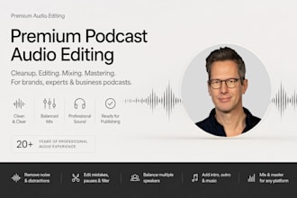 edit and master your podcast with premium audio post production