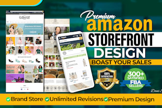 create your amazon brand store or storefront design