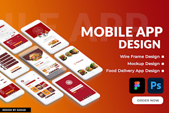 create mobile app design prototype, app UI UX in figma