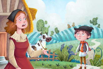 do colouring and penciling of children books, text books, comics and story books