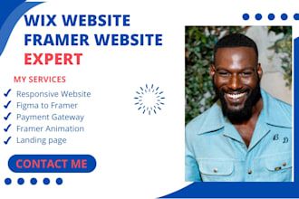 create modern framer website design, framer landing page, framer developer