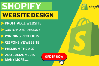 create a shopify dropshipping store or shopify website