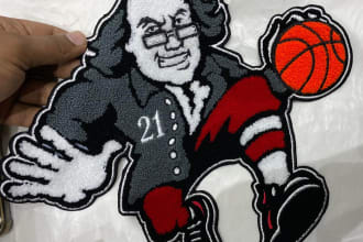 make custom embroidery and chenille  iron on patches ship at your doorstep