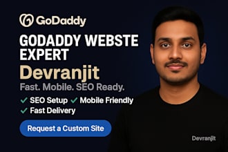 design or redesign your godaddy website with SEO and responsive layout
