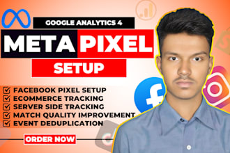 setup meta facebook pixel conversion ga4 ecommerce tracking server side tracking