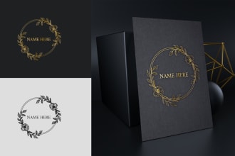 design a beautiful hand drawn, botanical, boho and minimalist logo
