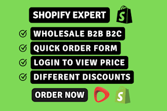 setup b2b wholesale channel in your shopify store