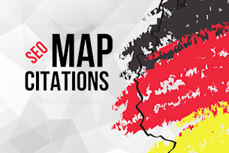create high quality germany map citations