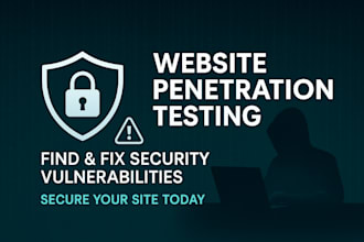 perform penetration testing and identify website vulnerabilities
