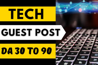 do tech guest post on high da technology blog