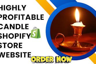 design shopify candle store,lighting store,neon store,dropshipping candle store