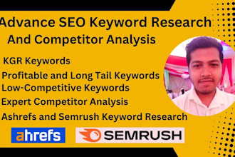 do advanced best SEO keyword research by ahrefs and semrush