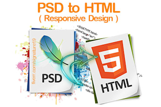 do PSD to html or wordpress with responsive website design