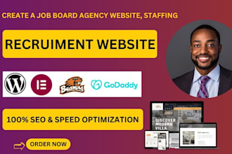 do recruitment website, job board website, healthcare staffing agency website